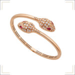 [Eternal Jewelry]SERPENTI BRACELET PINK GOLD DIAMOND DOUBLE SNAKE - 图片 2