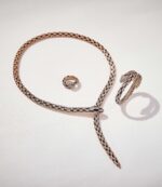 [?Eternal Jewelry?] High-End Bespoke Black Onyx Serpent Necklace - 图片 2