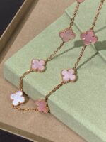 [Eternal Jewellery] Pink Necklace with Ten Clover Designs - 图片 6