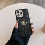 Gucci Embossed GG Monogram Metal Logo Premium Leather Luxury Phone Case - 图片 7
