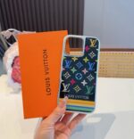 LV New Arrival Gilded Craft Electroplated Glass Phone Case - 图片 5