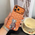Goyard X KAWS Skeleton Collage Monogram Card Holder Luxury Phone Case - 图片 8