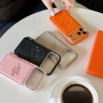 Hermès Paris Embossed Leather Card Slot Luxury Phone Case - 图片 3