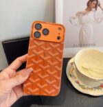 Goyard Classic Monogram Full Coverage Lens Frame Ultra Slim Luxury Phone Case - 图片 13