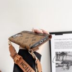 LV & Gucci Monogram Flip Phone Wallet Mini Crossbody Shoulder Bag With Card Slots - 图片 11