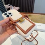 Celine Triomphe Monogram Card Slot Crossbody Phone Case - 图片 5