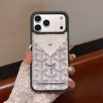 Goyard Classic Monogram Detachable Card Holder Wallet Luxury Phone Case - 图片 9