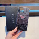 Prada Style Gradient Full Rhinestone Glitter Phone Case - 图片 4