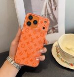 Star Orange Series LV Glitter Phone Case - 图片 7