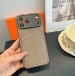 Hermès Embossed Monogram Leather Card Holder Phone Case - 图片 7