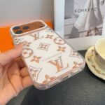 Louis Vuitton Transparent Glitter Monogram Electroplated Luxury Shockproof Phone Case - 图片 6