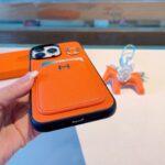 Hermès Style Premium Leather Card Holder Phone Case - 图片 18