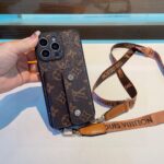 LV Classic Monogram Crossbody Card Holder Phone Case - 图片 13
