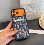 Dior Card Holder Fabric Full-Cover Phone Case - 图片 7