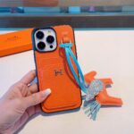 Hermès Style Premium Leather Card Holder Phone Case - 图片 11