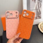Louis Vuitton Embossed Monogram Full Cover Luxury Phone Case