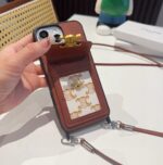 Celine Triomphe Monogram Card Holder Crossbody Phone Case - 图片 7