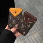 LV Monogram Bling Diamond Camera Card Holder Luxury Phone Case - 图片 3