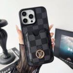 Luxury Designer Monogram Card Holder Phone Case | 2-in-1 Wallet Shockproof Cover - 图片 6