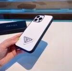 Prada Style Classic Cross Grain Leather Texture Phone Case - 图片 18