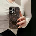 LV Classic Monogram Phone Case with Strong Magnetic & Logo Stand