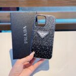 Prada Style Gradient Full Rhinestone Glitter Phone Case - 图片 10