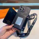 LV Classic Monogram Crossbody Card Holder Phone Case - 图片 9