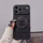 Chanel Embossed Monogram MagSafe Ring Holder Premium Leather Luxury Phone Case - 图片 10