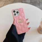 Gucci Embossed GG Monogram Metal Logo Premium Leather Luxury Phone Case - 图片 6