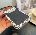 Loewe Style Anagram Embossed Card Holder Crossbody Phone Case - 图片 10