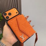 Louis Vuitton Embossed Monogram Card Holder Crossbody Strap Luxury Phone Case - 图片 18