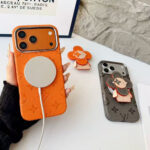 LV Monogram Cute 3D Vivienne Doll Card Holder Stand Luxury Phone Case - 图片 11
