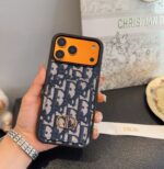 Dior Card Holder Fabric Full-Cover Phone Case - 图片 3