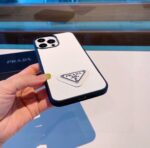 Prada Style Classic Cross Grain Leather Texture Phone Case - 图片 15