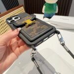 Celine Triomphe Monogram Card Holder Crossbody Phone Case - 图片 14