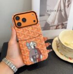 Goyard X KAWS Skeleton Collage Monogram Card Holder Luxury Phone Case - 图片 7