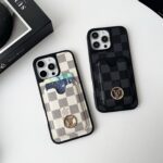 Luxury Designer Monogram Card Holder Phone Case | 2-in-1 Wallet Shockproof Cover - 图片 13
