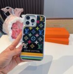 LV New Arrival Gilded Craft Electroplated Glass Phone Case - 图片 6