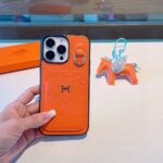 Hermès Style Premium Leather Card Holder Phone Case - 图片 17