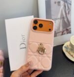 Dior Lady Dior Quilted Metal Pendant Phone Case - 图片 9
