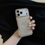 Hermès Paris Embossed Leather Card Slot Luxury Phone Case - 图片 4