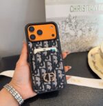 Dior Card Holder Fabric Full-Cover Phone Case - 图片 15