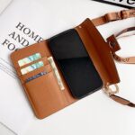 LV & Gucci Monogram Flip Phone Wallet Mini Crossbody Shoulder Bag With Card Slots - 图片 8