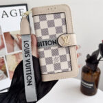 Luxury Designer Monogram Flip Wallet Phone Case with Wrist Lanyard - 图片 10