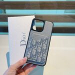 Dior Card Holder Phone Case Lychee Pattern Magnetic Case - 图片 10