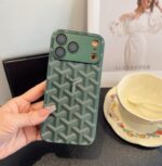 Goyard Classic Monogram Full Coverage Lens Frame Ultra Slim Luxury Phone Case - 图片 6