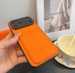 Hermès Embossed Monogram Leather Card Holder Phone Case - 图片 17