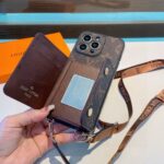 LV Classic Monogram Crossbody Card Holder Phone Case - 图片 12