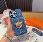 LV Denim Padlock Crossbody Card Holder Phone Case - 图片 4