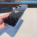 Prada Style Gradient Full Rhinestone Glitter Phone Case - 图片 14